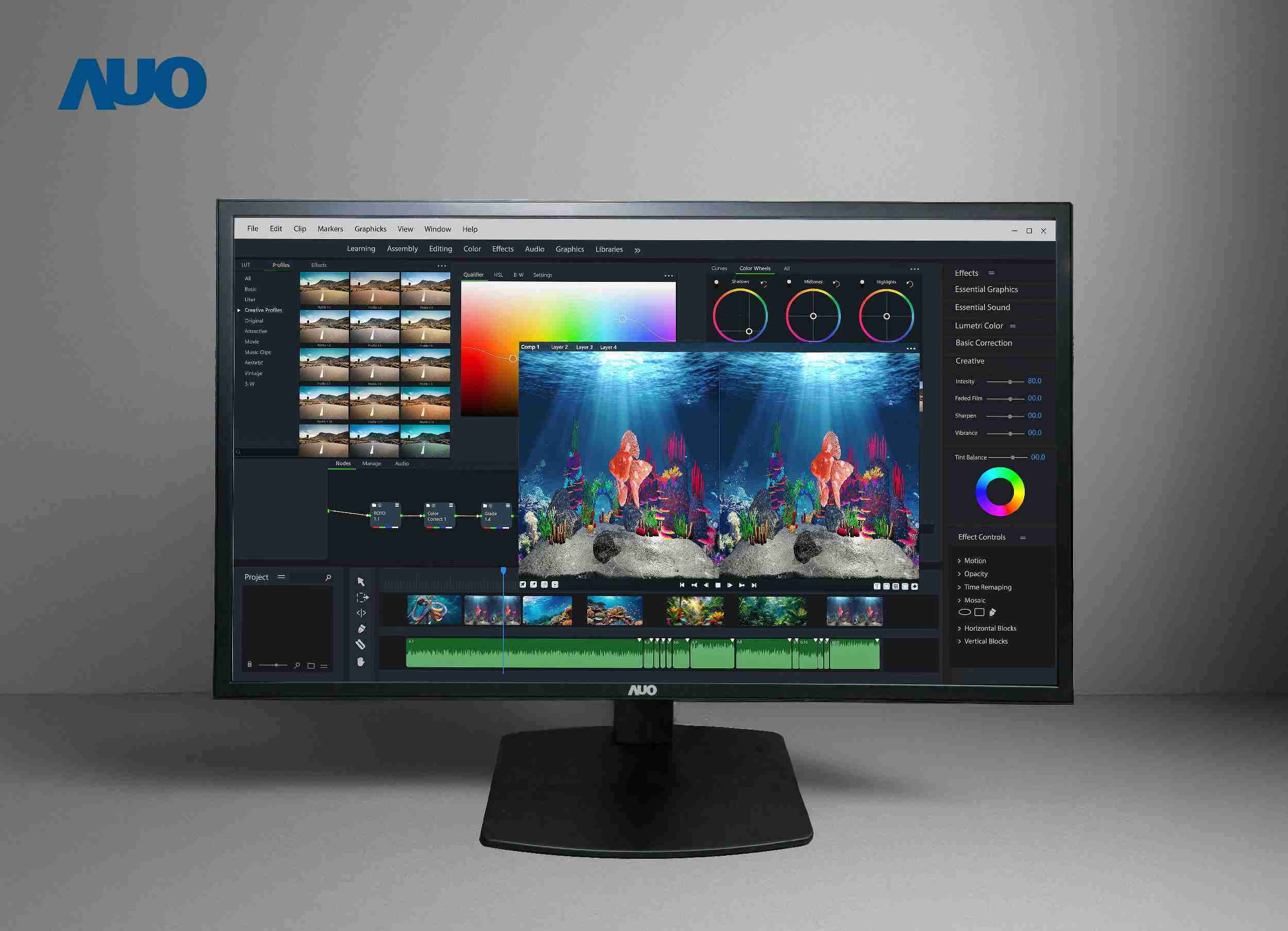 蓝狮在线开发32吋2D/3D专业桌上型显示器，，，，拥有8K4K超高分辨率，，，，并以低串扰算法优化3D显示效果，，，，搭载自动眼球追踪功能，，，能实时调整3D图像，，，，进行实时2D与3D无缝共存窗口，，，提供图像设计工作者突破二维接口的崭新工作氛围与效率